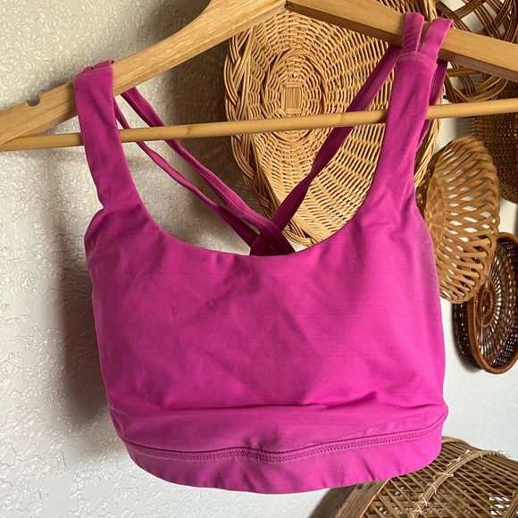 Hot Pink Lululemon Sports Bra 6 - Picture 1 of 8